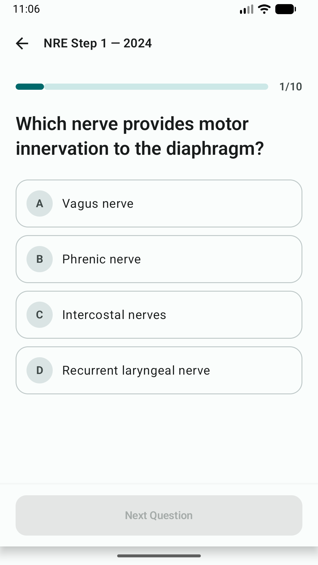 MedNinja question practice preview